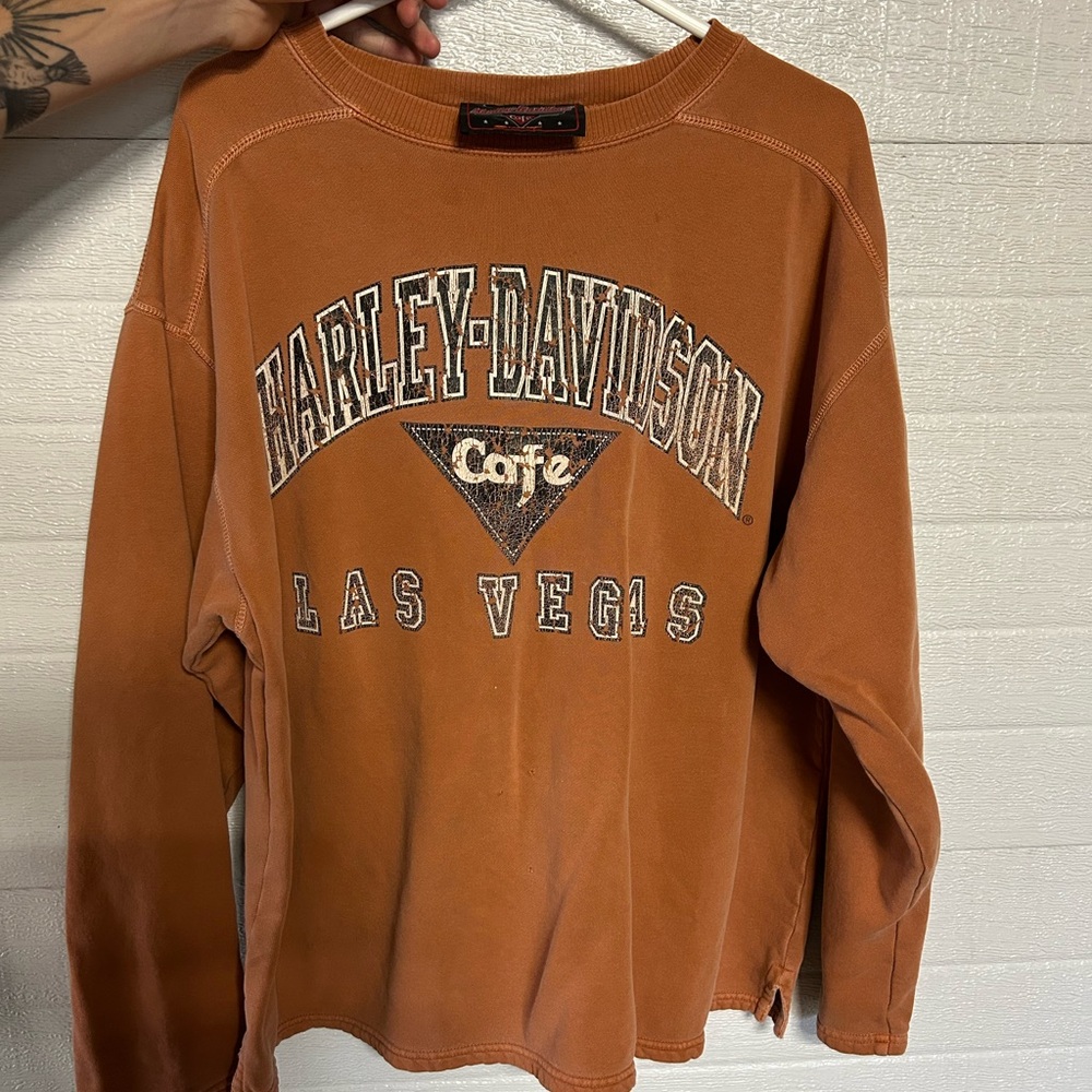 Harley Davidson Las Vegas Cafe 90’s Vintage Crewneck Sweatshirt